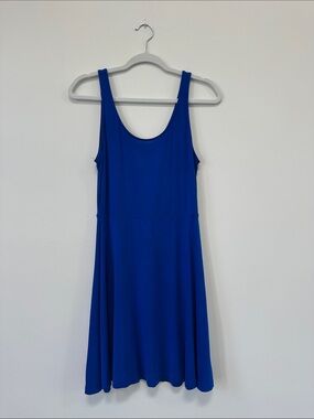Express Royal Blue Scoop Neck Dress